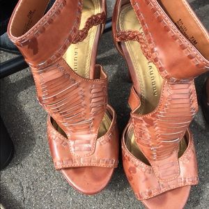 Beautiful brown high heels